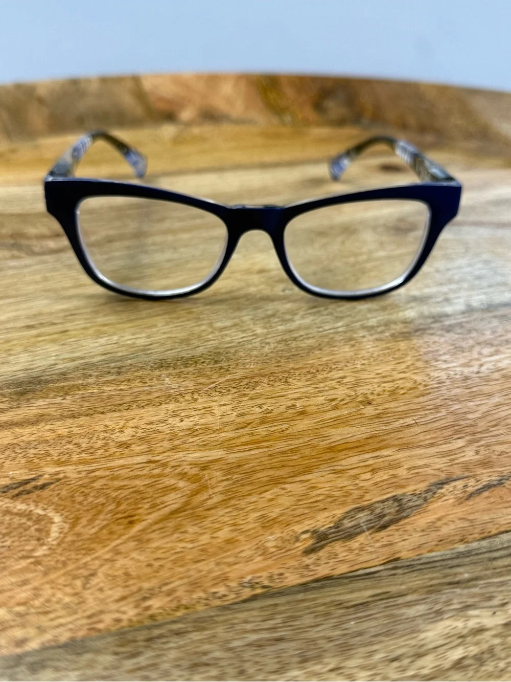 Lollie Closet Peepers Joni Focus +0.00 Blue Zebra Reader Glasses